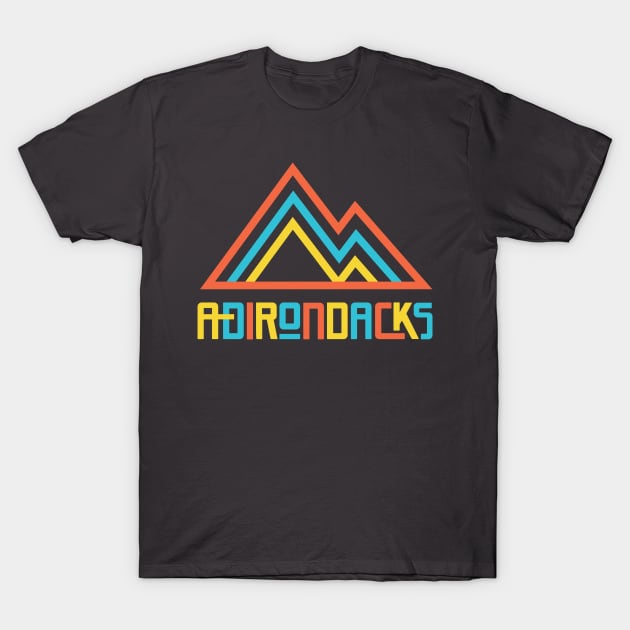 Adirondacks Mountains T-Shirt by PodDesignShop